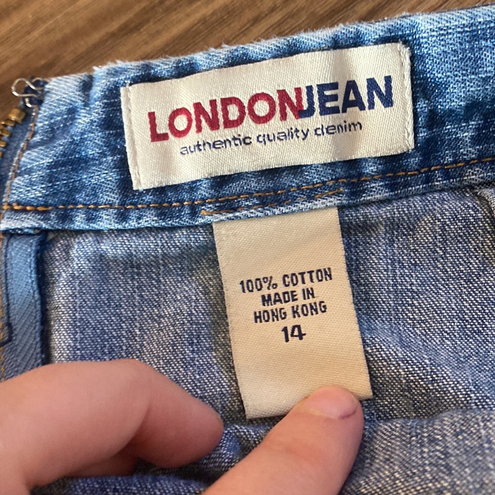 LondonJean denim MIDI skirt. Size 14. Vintage 90’s - Picture 4 of 10